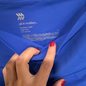 All in Motion Vibrant Blue High Rise Leggings